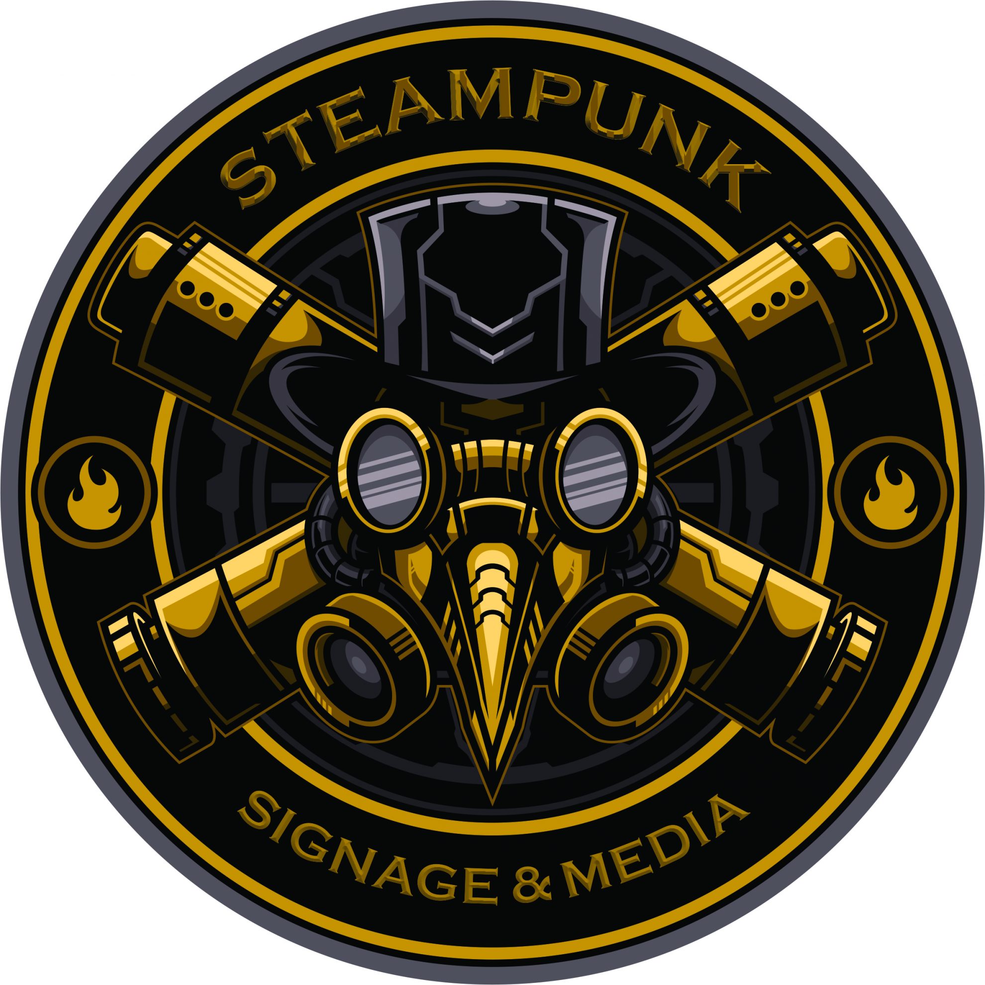 Steampunk Signage and Media